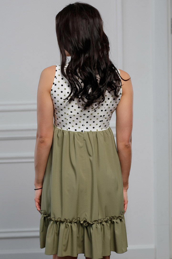 Фото товара 16571, платье оливкового цвета