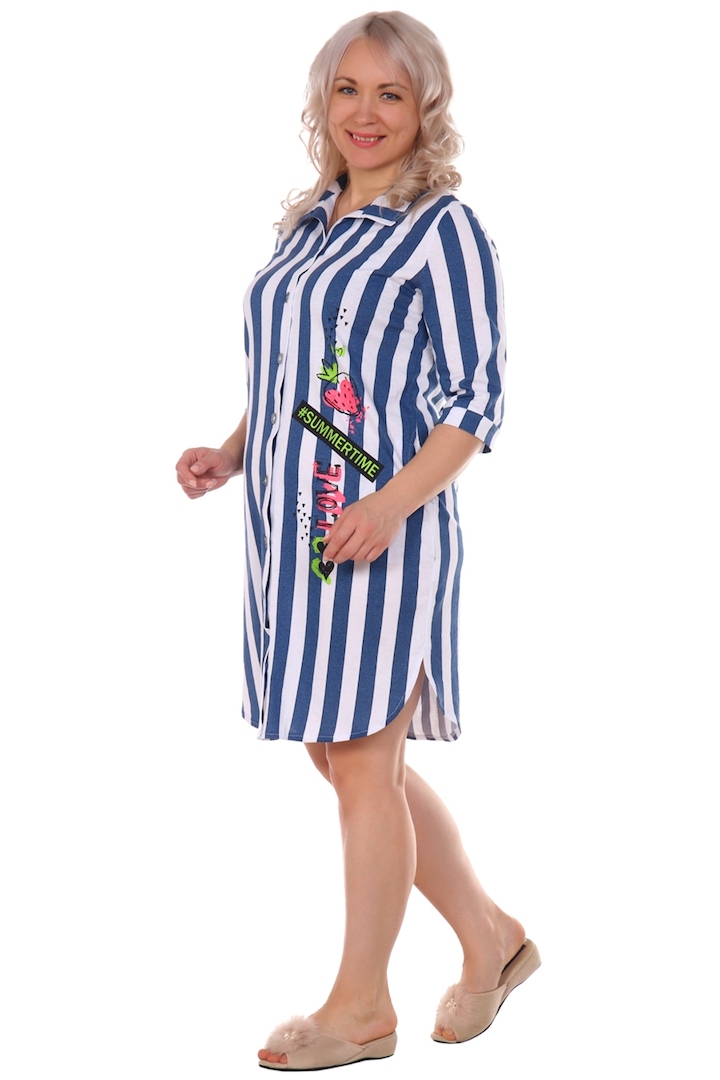 Фото товара 20234, полосатый халат с рисунком